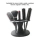 thumbnail image 3 of Soporte para Cepillo para el Cabello, Estante de exhibicio para Peine, 8 Orificios, Estante Negro Con Función de Almacenamiento simple para Rulos, 3 of 7