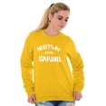 thumbnail image 4 of Hustlin' My Cardio Funny Fitness Sweatshirt for Men or Women Brisco Brands X, 4 of 5