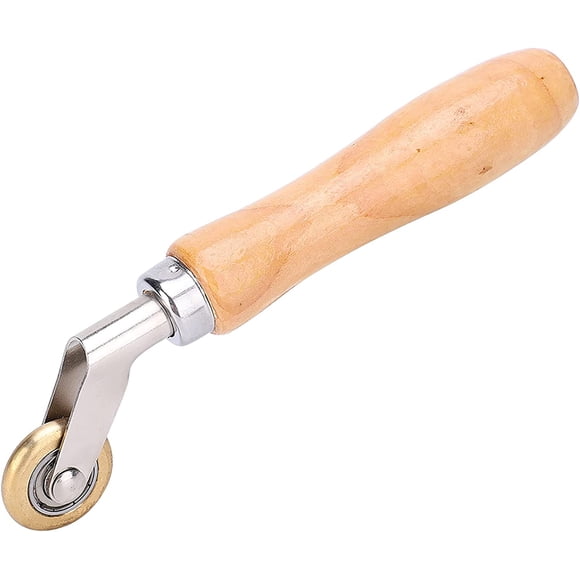 Hand Welding Roller, Brass Roller Bottom Corner Detail Seam Roller Welding Hand Roller Pressure Roller for Welding Joint Seams