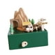 thumbnail image 5 of Caja de música de madera, bonita decoración navideña para el hogar, la sala de estar y la oficina. Tren verde, 5 of 9