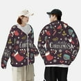thumbnail image 6 of Gaeub Merry Christmas Men's and Women's UPF 50+ Long-Sleeved Sun Protection Clothing, Fishing Shirt Long Sleeve Zip - XX-Large, 6 of 9
