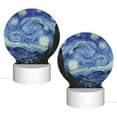thumbnail image 2 of Balery The Starry Night Pattern Acrylic Night Light Gift with 3 Color ModesTouch-Sensitive LED Lamp Perfect Gift for Mother's Day, Birthday, or Christmas, 2 of 9