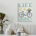 thumbnail image 2 of Stupell Industries Life's A Journey Blue Bicycle Flower Basket,30 x 40,Designed by Elizabeth Tyndall, 2 of 6