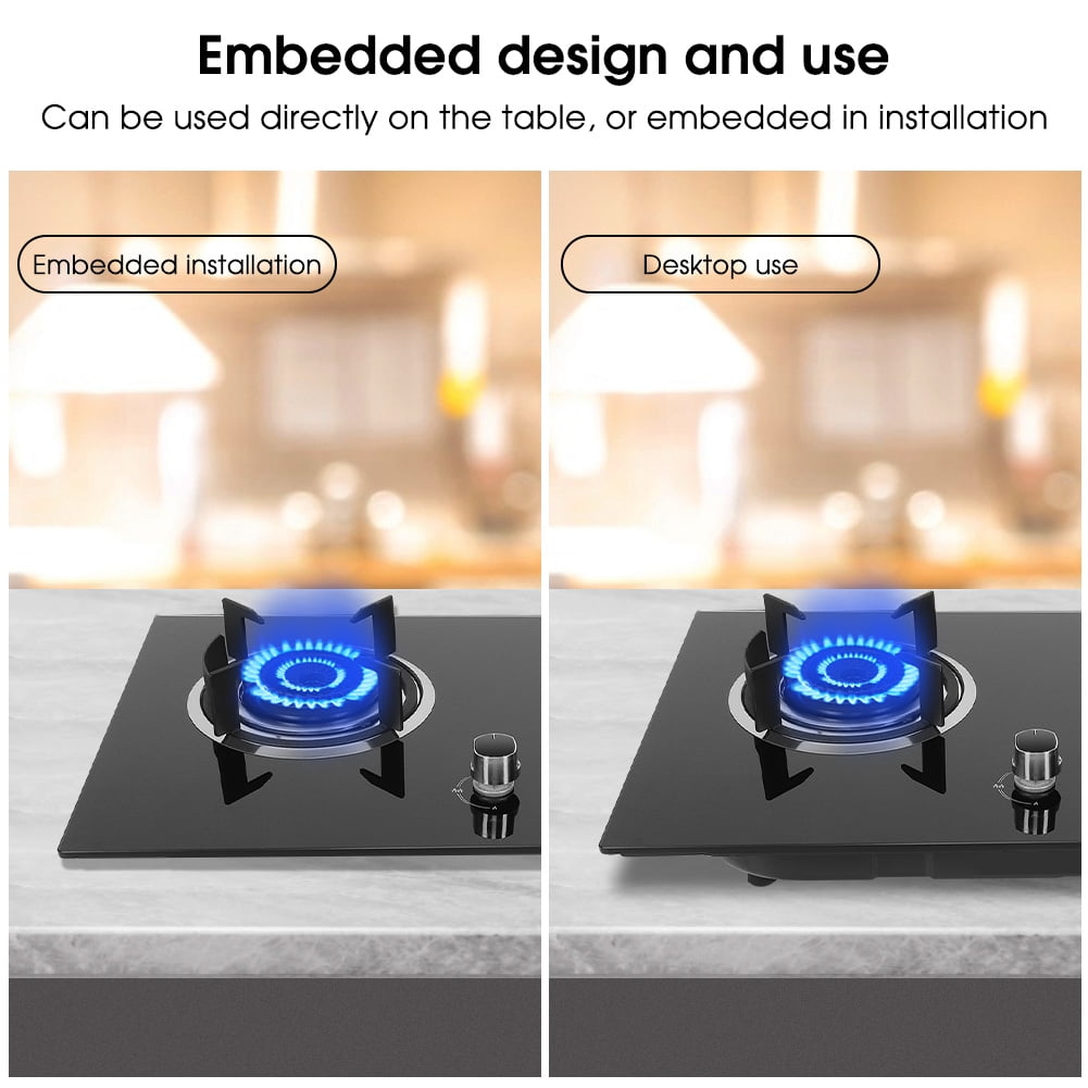 Ymiko Kitchen Appliance,Gas Cooker,Household 2 Burners Liquefied Gas Stove Cooker Kitchen Cooking Accessory Appliance Cookware