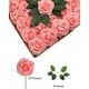 thumbnail image 3 of Flores artificiales rosas falsas de espuma de aspecto real, combo de flores artificiales de boda para ramos de boda (rosa, 25), 3 of 5