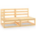 thumbnail image 1 of vidaXL 2 Piece Garden Lounge Set Solid Pinewood, 1 of 1