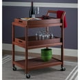 thumbnail image 3 of Winsome Albert 3-Tier Entertainment Serving Cart, Walnut Finish, 3 of 11