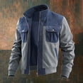 thumbnail image 2 of Casual Color Jacket With Multiple Pockets Lightweight Outdoor Windbreaker For Daily Streetwear, 2 of 8