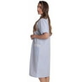 thumbnail image 2 of Dreamcrest Short Sleeve Button Front Duster 8518-ROY-XL (Blue Plaid, 1X), 2 of 3