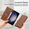 thumbnail image 3 of Allytech Galaxy A05S Wallet Case, RFID Blocking PU Leather Flip Cover Stand Business Retro Shockproof Protective Phone Case for Samsung Galaxy A05S - Brown, 3 of 5