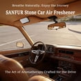 thumbnail image 2 of Car Air Freshener - Keychain Stone Air Freshener - Long-lasting Car Deodorizer and Fragrance Diffuser, Suitable for Sedan, Truck and - 2 Clips - Variety 4-Piece Set (Teak - Amber - Cabin - Open Air), 2 of 5