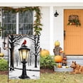 thumbnail image 6 of Washable Winter Garden Flag Versatile Winter Block Street Lamp Camper Decorations Snowy Scene Double Colored Garden Flags for House Home Outdoor Decoration (28x40 Inches), 6 of 6