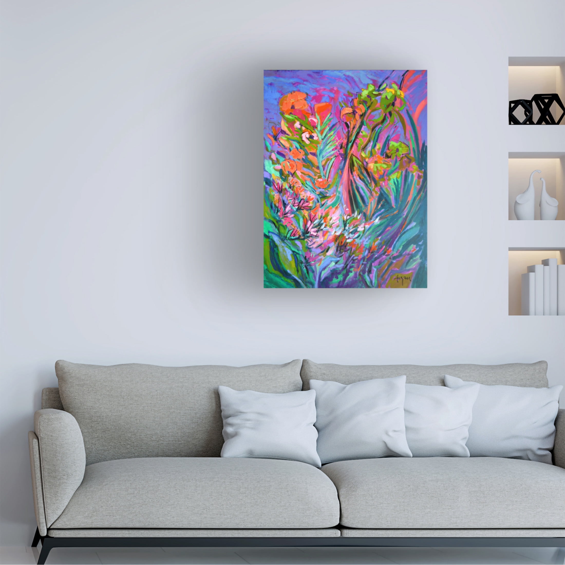 Canvas Wall Art - Dorothy Fagan 'Jewels' Wall Art for Living Room, Bedroom, or Office D?cor by Trademark Fine Art - 18 x 24 Inches