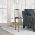 thumbnail image 7 of Evelyn&Zoe Gaia 20" Wide Round Side Table, Brass, 7 of 7