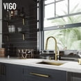 thumbnail image 6 of Vigo Vg02029k2 Greenwich 1.8 GPM 18" H Single Handle Single Hole Pre-Rinse Pull Down, 6 of 10