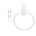 thumbnail image 1 of Bathroom Towel Holder Aluminium Alloy Space Saving White Elegant Style Washroom Hand Towel Rings for Hotel, 1 of 4