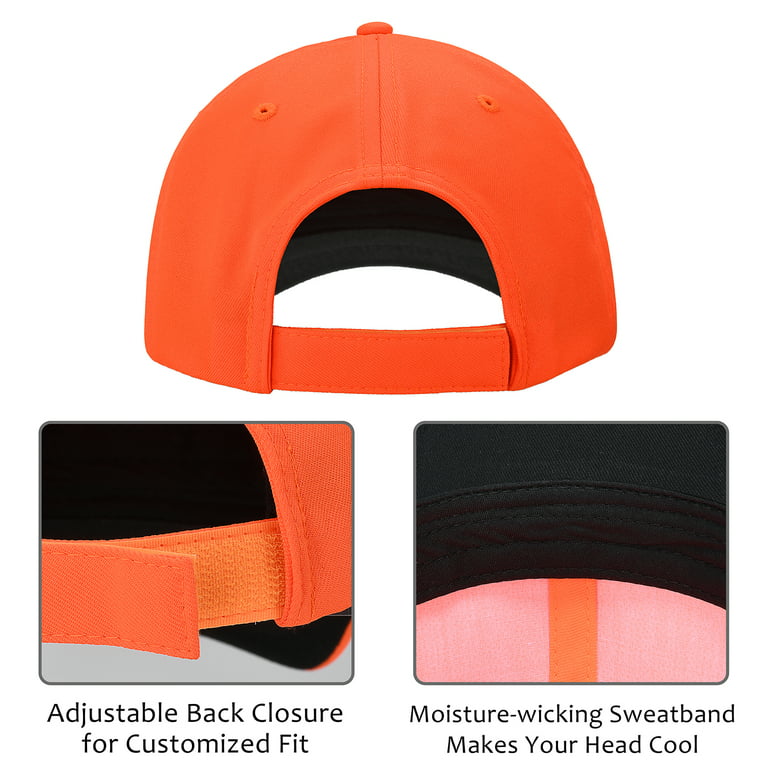 KC Caps® Unisex Low Safety Orange Adult Cap Hunting Baseball Profile Blaze