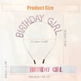 thumbnail image 4 of 1 juego de tiara de diadema de cumpleaños Unique Bargains accesorios de feliz cumpleaños con diamantes de imitación Tono plateado, 4 of 8