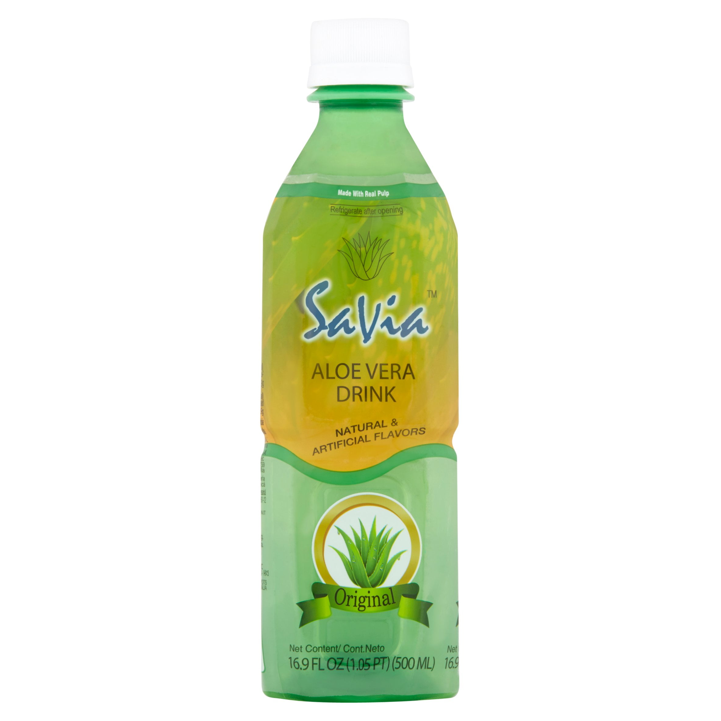 Savia Aloe Vera Drink, Original, 16.9 Fl Oz, 1 Count ...