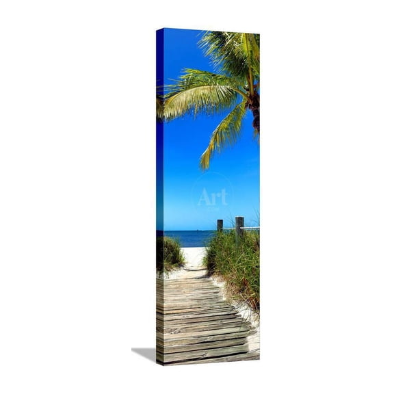 Boardwalk on the Beach  Florida, Scenic Stretched Canvas Wall Art by Philippe Hugonnard  Sold by ArtCom