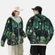 thumbnail image 4 of Fotbe Mystical Black Cat Fireflies Chaqueta con Protección Solar UPF 50+ para Hombre y Mujer, Camisa con Capucha y Bolsillos-Medium, 4 of 7