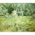 thumbnail image 3 of Morisot, Berthe 14x12 Black Modern Framed Museum Art Print Titled - The Gardening Lesson, 3 of 5