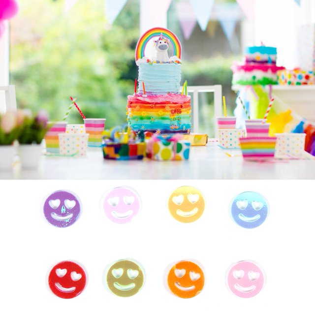 Confeti De Boda, Confeti De Embalaje, Confeti Colorido Práctico, Fiesta De Boda Con Globos Para Fiesta De Cumpleaños DIY ANGGREK Cara sonriente