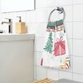 thumbnail image 3 of Yayeee 100% Cotton Hand Towels for Bathroom 16" x 28" Soft Absorbent Kitchen Towel, Christmas Train, 3 of 7