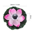 thumbnail image 3 of LED con energía solar Luz de loto RGB Cambio de color Agua flotante Leyfeng Luz solar, 3 of 7
