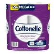 Cottonelle Ultra ComfortCare Toilet Paper, 6 Mega Rolls, 284 Sheets per
