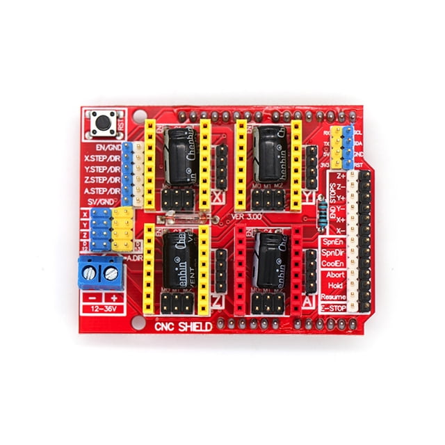 Seitruly Placa de expansión CNC A4988 Placas de conducción de fácil operación Ranuras duraderas Pequeño equipo eléctrico Grabado Tres impresoras Electrónica miscelánea
