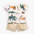 thumbnail image 3 of WIBACKER Baby Boys Cartoon Elephant Short Sleeve T Shirts Shorts Summer Outfits/0-3T, 3 of 12