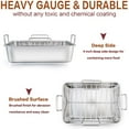 thumbnail image 4 of VeSteel 16'' x 11.5'' Roasting Pan with Rack, Stainless Steel Turkey Roaster Include Deep Lasagna Pan & V-Shaped Rack & Roasting Rack, Heavy Duty & Dishwasher Safe, 4 of 7
