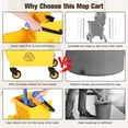 thumbnail image 5 of golytefs 24L Mop Water Squeezer with Wheels Plastic Bucket Mop Wringer for Hotel Cleaning, 5 of 9