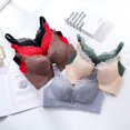 thumbnail image 2 of Sujetador push-up Con Cuello En V De Encaje Suave Sexy Para Mujer, 2 of 5