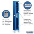 thumbnail image 3 of See-Through Metal Locker - Single Tier - 1 Wide - 6 Feet High - 12 Inches Deep - Blue - Unassembled, 3 of 3