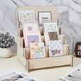 thumbnail image 5 of Wood Place Card Display Stands for Postcards Earring Display Cards Holder Rectangle Bisque 265x280x445mm, 5 of 5