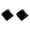 Black, variant on Solitaire Cubic Zirconia CZ Crystal Square Stud Earrings Jewelry for Women and - Pink