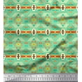 thumbnail image 1 of Soimoi Silk Fabric Geometric Southwestern Decor Fabric Printed Yard 42 Inch Wide, 1 of 1