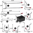 thumbnail image 3 of 114pcs Hole Board Hook Hole Board Metal Hook Tool Hook, 3 of 3