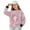 Axolotl Cherry Blossom, variant on Dolphin Heart Flower Print Girls Oversized Crew Neck Long Sleeve Sweatshirt Casual Loose Reverse Seam Side Slit Fall Pullover Top, Size 13-14 Years
