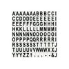 MasterVision Interchangeable Magnetic Characters, Letters, Black, 3/4""h