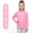 thumbnail image 4 of Cooraby 5 Pack Girls' Long Sleeve Tees Kids T-Shirts Soft Toddler Girls Crewneck T-Shirts, 4 of 9