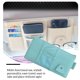 thumbnail image 4 of Kenally Bolsa para parasol de coche, tarjeta, gafas de sol, bolsa con cremallera, funda de soporte de almacenamiento para teléfono móvil, organizador Automoción decorativa y accesorios Azul Kenally VI015250-04B, 4 of 6