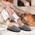 thumbnail image 2 of Ablanczoom Womens Slippers: Comfort Memory Foam Winter House Shoes Non-Slip Slippers for Women, 2 of 6