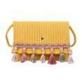 thumbnail image 1 of Bolso bandolera para mujer Hebilla Tejido de paja Almacenamiento Monedero Borla Suave Verano Hobo Bag, 1 of 6