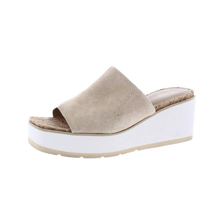 

NYDJ Womens Rysa Suede Slip On Wedge Sandals