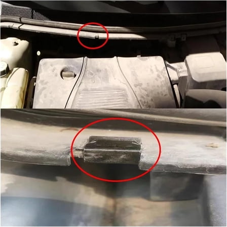 6Pcs Car Metal Clamps Cowl Scuttle Panel Trim Clips # 1329640 For Ford Focus MK2