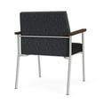 thumbnail image 3 of Mystic Reception Waiting Oversize Guest Chair / Silver Steel / Dark Gray / Black, 3 of 5