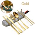 thumbnail image 2 of Picnic Siltware Juego Utensilios Portátiles Viajes Al Aire Libre Conjunto Vajillas Con Estuche Reutilizable para Acampar, 2 of 9
